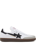 adidas X Bape Samba Sneakers — White — Size US M 8 - US W 9.5 — Front View