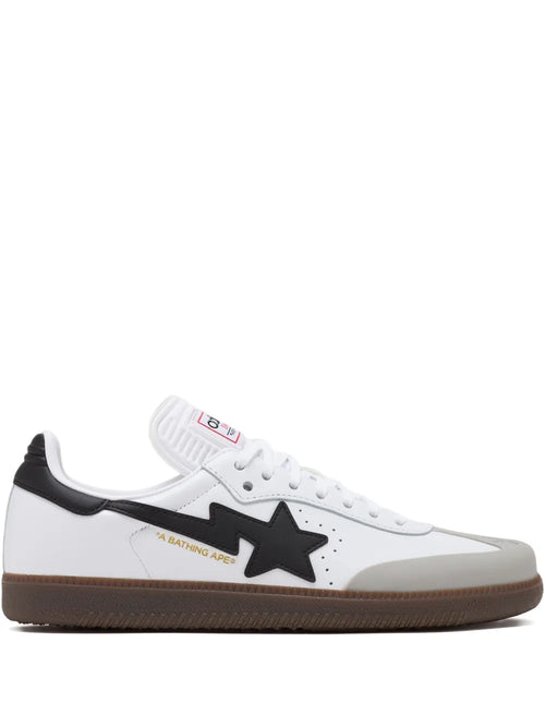 adidas X Bape Samba Sneakers — White — Size US M 8 - US W 9.5 — Front View