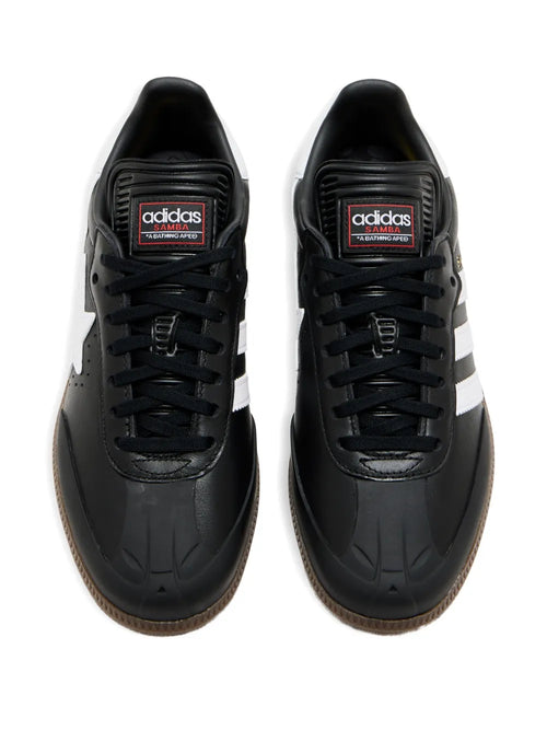 adidas X Bape Samba Sneakers — Black — Size US M 8 - US W 9.5 — Side View