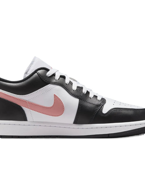 Air Jordan 1 Black Rust Pink Sneakers — Black — Size US M 6.5 - US W 8 — Side View