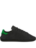 adidas Stan Smith Core Black/Green Sneakers — Black — Size US M 8 - US W 9.5 — Front View
