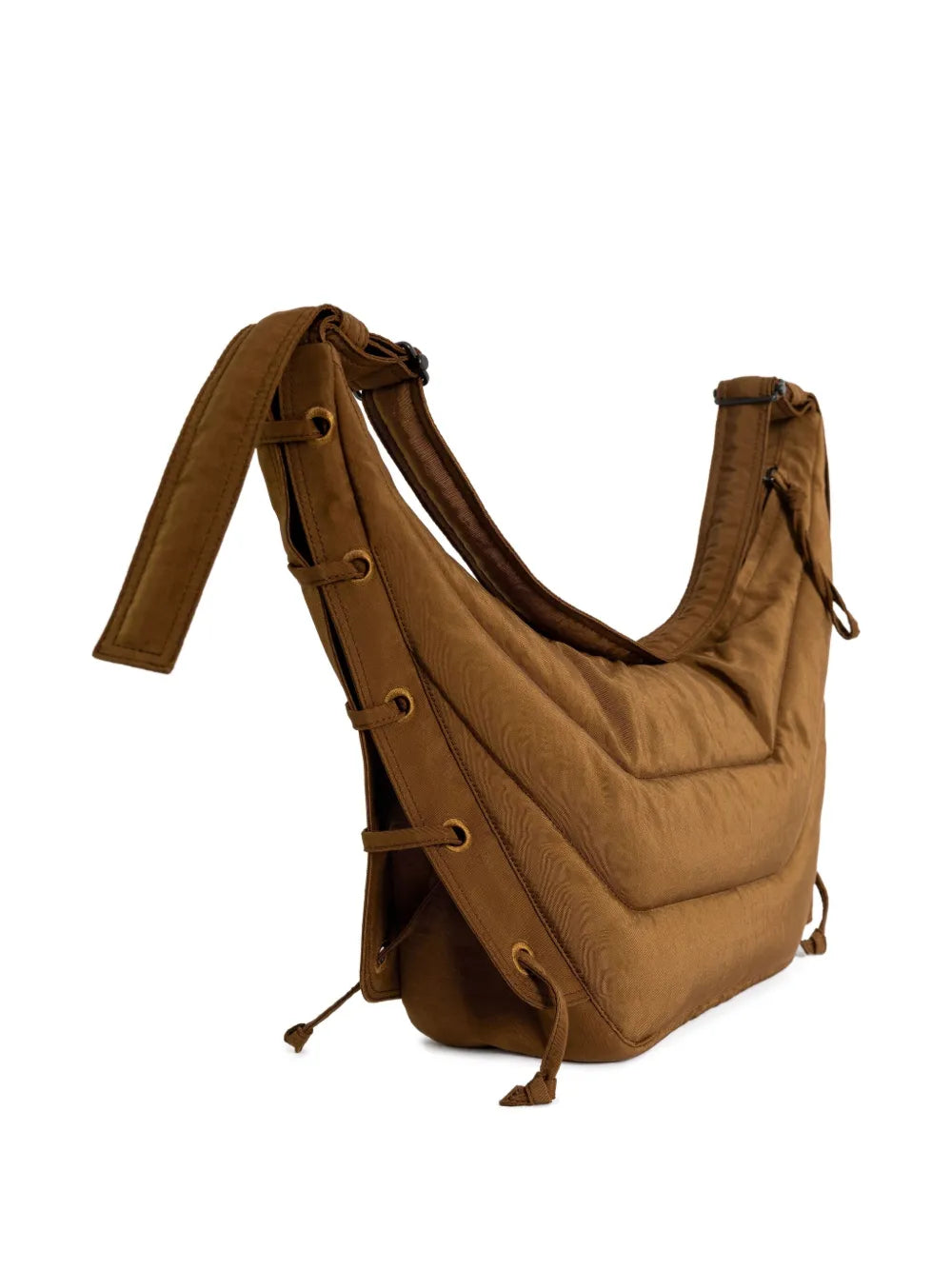 Lemaire Quilted Lace Up Shoulder Bag — Same as shown — Size One Size — Side View