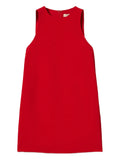 Twinset A Line Sleeveless Dress — Red — Size S — Front View