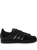 adidas Superstar Ii Shell-Toe Three-Stripe Sneakers — Black — Size US M 4 - US W 5.5 — Front View