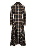 Polo Ralph Lauren Checked Shirt Dress — Blue/ Navy — Size S — Front View