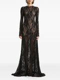2310 Studio Sequin Embellished Maxi Dress — Black — Size XL — Front View