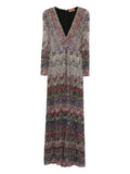 Missoni Zigzag Woven Midi Dress — Same as shown — Size XS — Front View