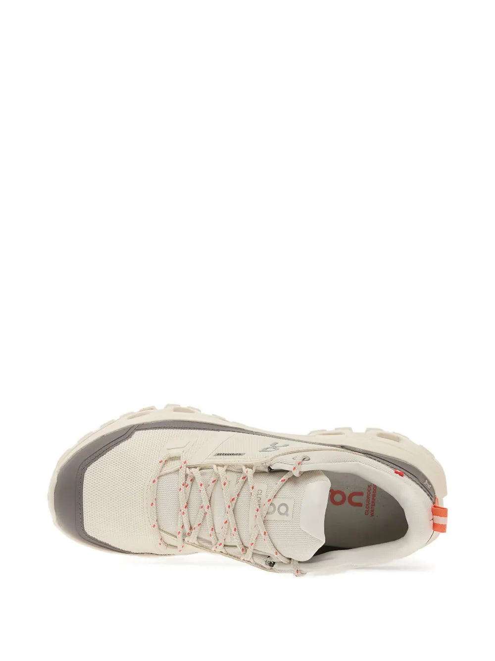 On Running Cloudrock Low Waterproof — Beige — Size US M 3.5 - US W 5 — Top View