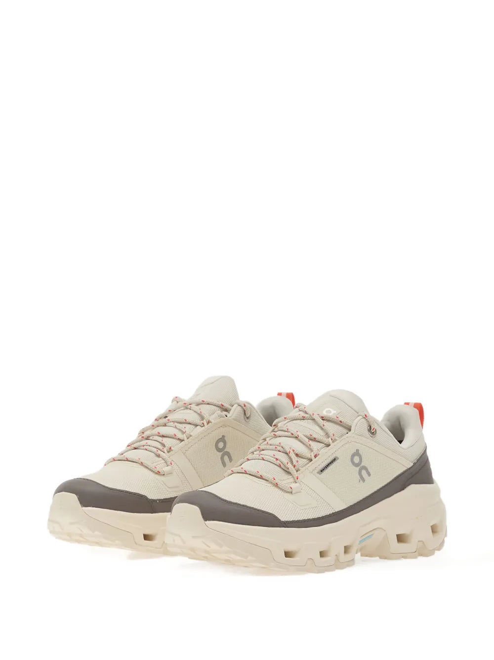 On Running Cloudrock Low Waterproof — Beige — Size US M 3.5 - US W 5 — Side View