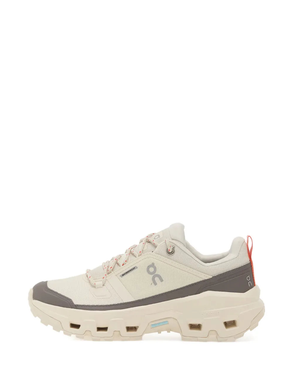 On Running Cloudrock Low Waterproof — Beige — Size US M 3.5 - US W 5 — Back View