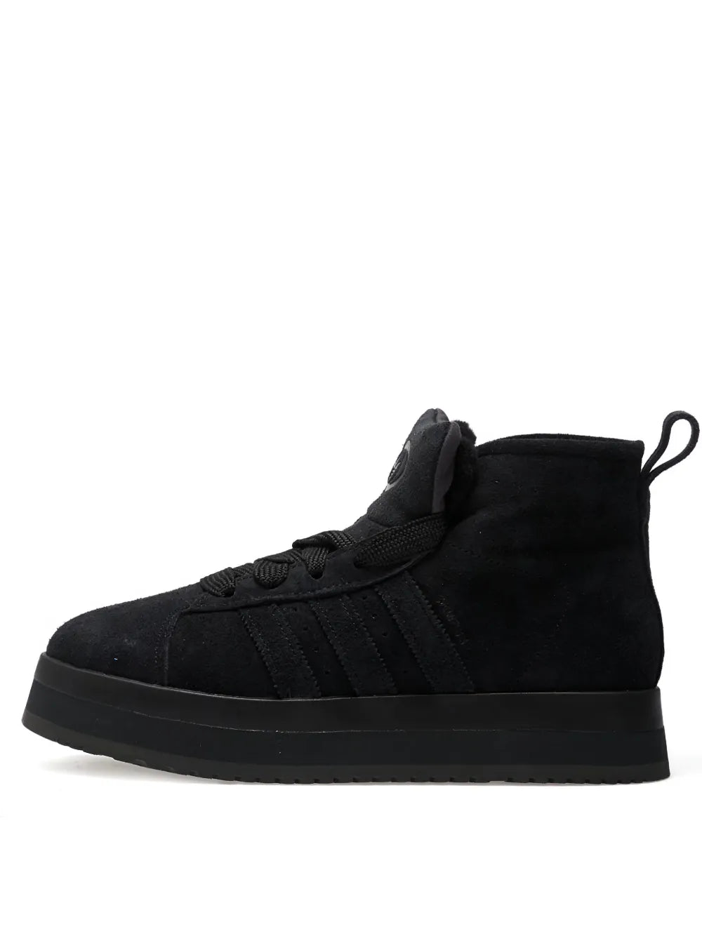 adidas Campus 00S Winter Mid — Black — Size US M 3.5 - US W 5 — Front View