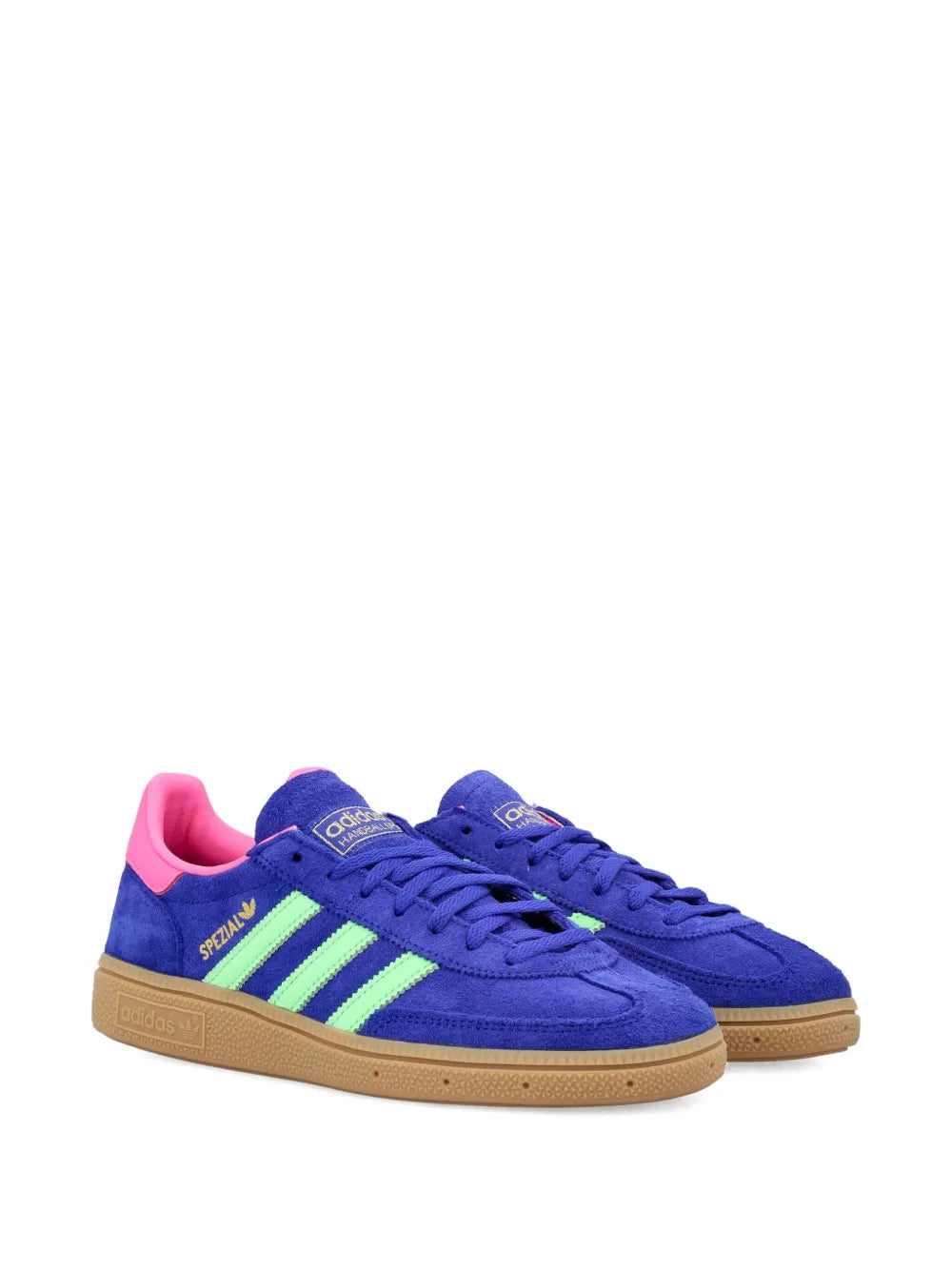 adidas Handball Spezial 3-Stripes — Blue — Size US M 3.5 - US W 5 — Side View
