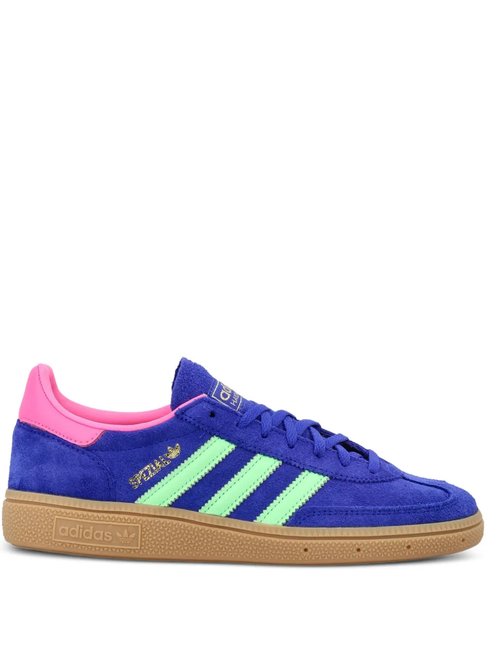 adidas Handball Spezial 3-Stripes — Blue — Size US M 3.5 - US W 5 — Front View