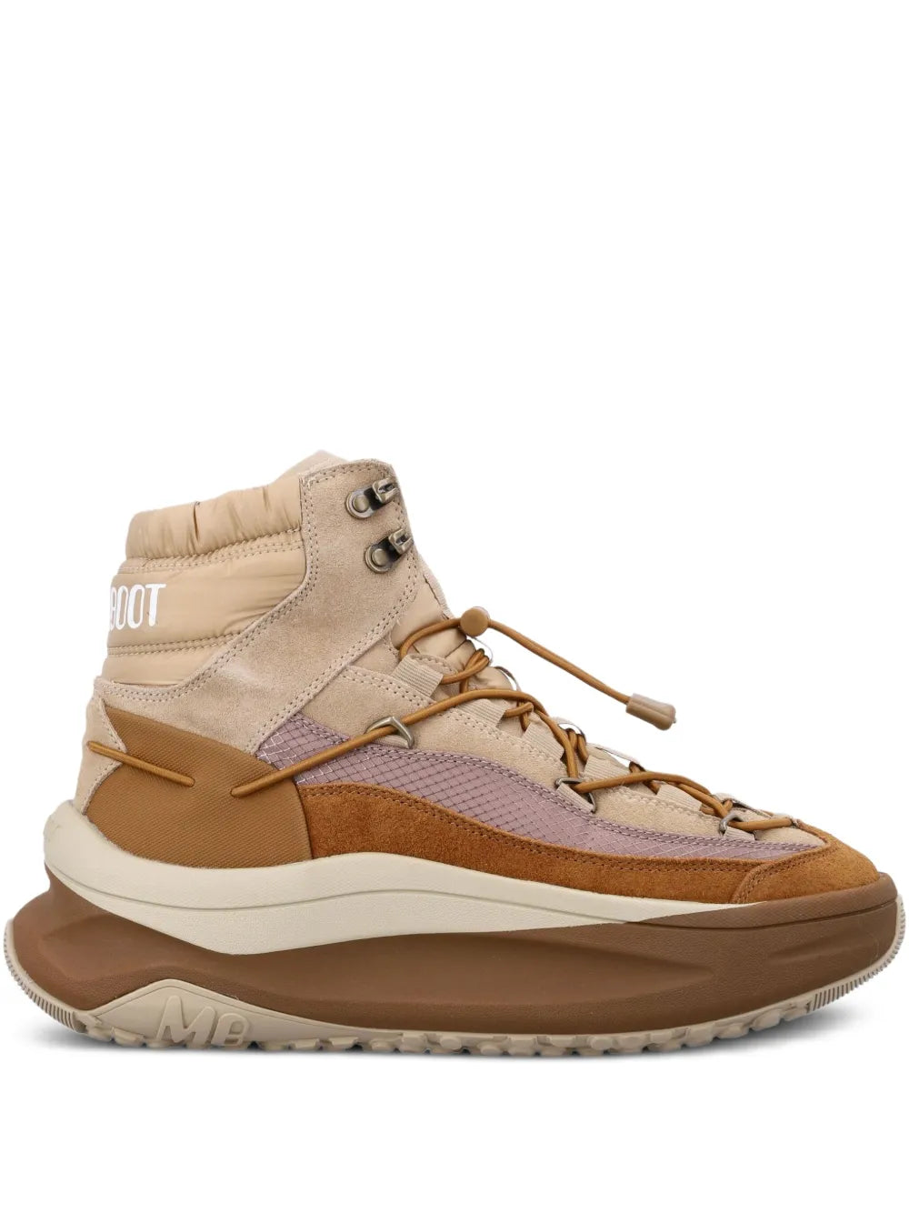 Moon Boot Lace-Up — Beige — Size US M 3.5 - US W 5 — Front View