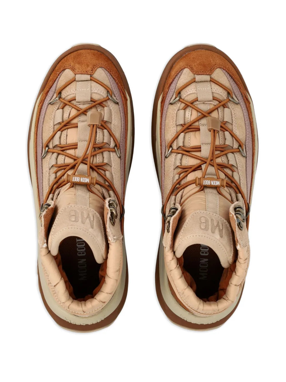Moon Boot Lace-Up — Beige — Size US M 3.5 - US W 5 — Top View