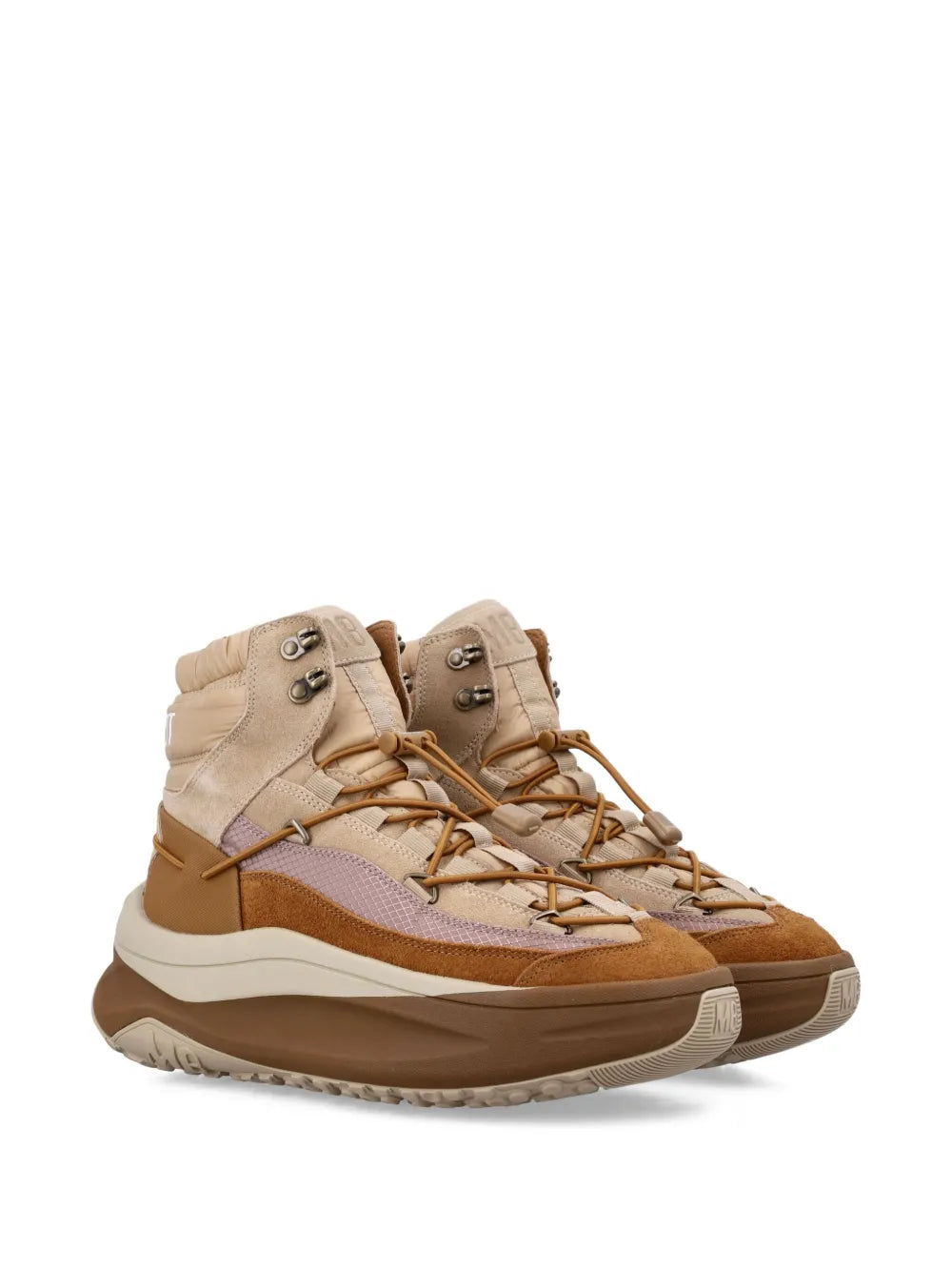 Moon Boot Lace-Up — Beige — Size US M 3.5 - US W 5 — Side View