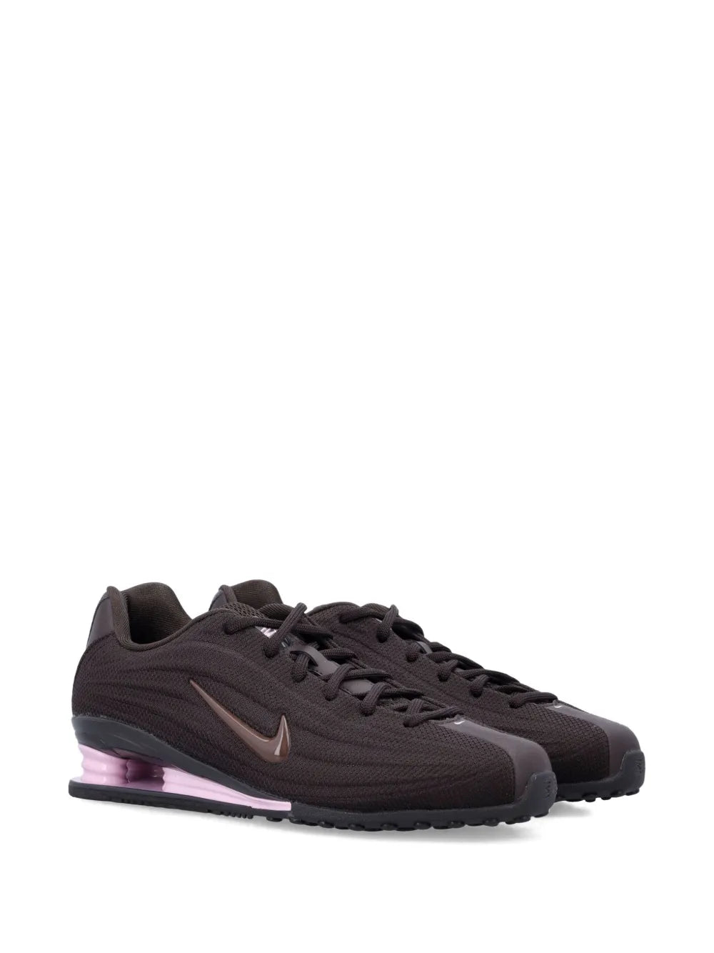 Nike Swoosh Detail Trainers — Brown — Size US M 3.5 - US W 5 — Side View