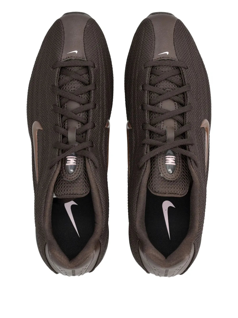 Nike Swoosh Detail Trainers — Brown — Size US M 3.5 - US W 5 — Back View