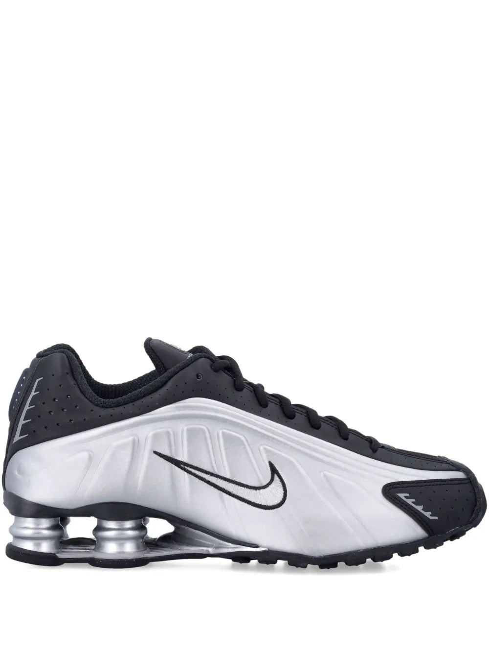 Nike Shox Metallic Trainers — Black — Size US M 3.5 - US W 5 — Front View