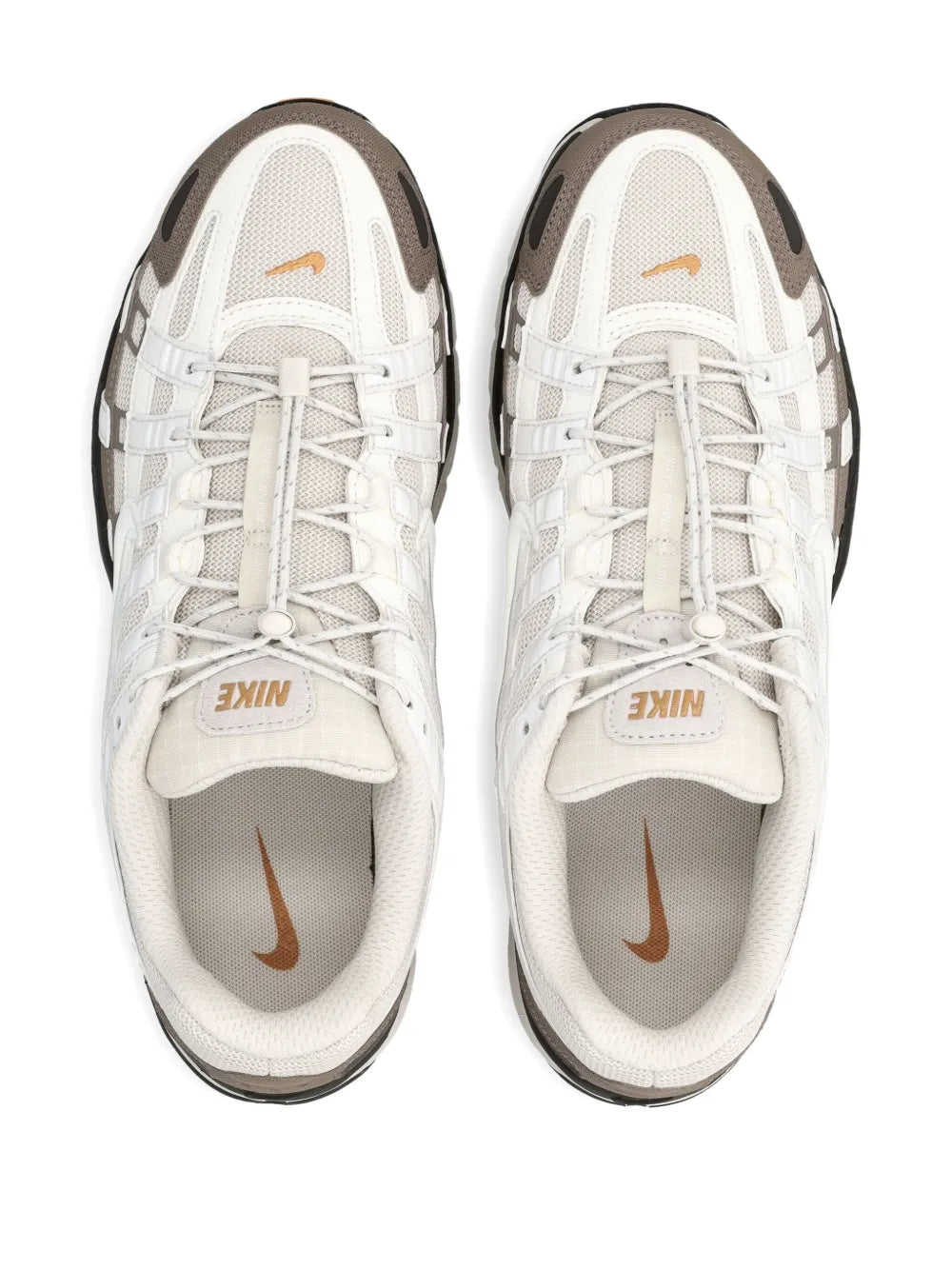 Nike P-6000 Panelled Trainers — Light Brown — Size US M 3.5 - US W 5 — Back View