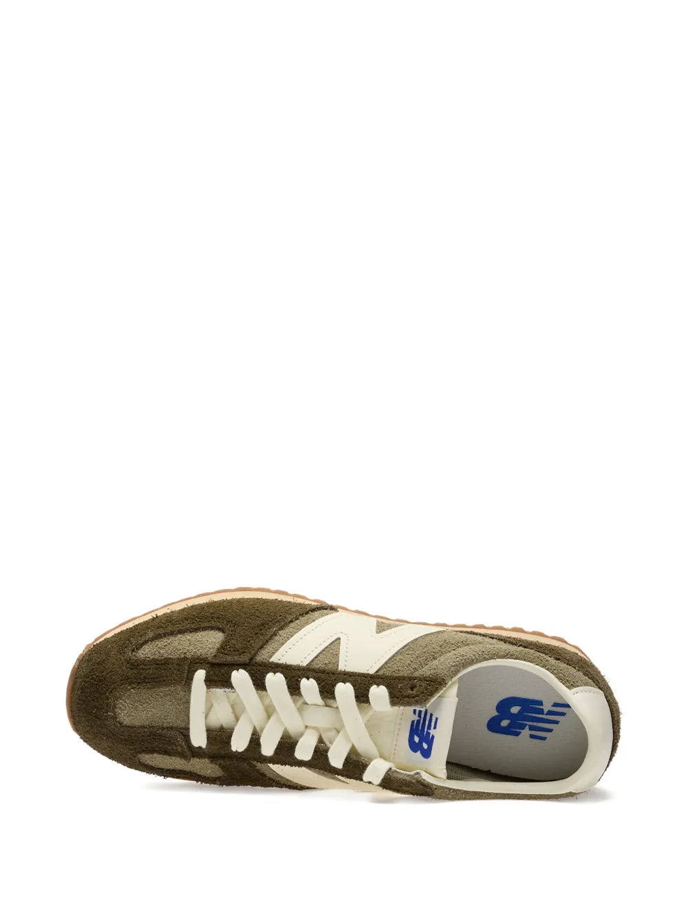 New Balance 471 Suede-Leather — Green — Size US M 3.5 - US W 5 — Top View
