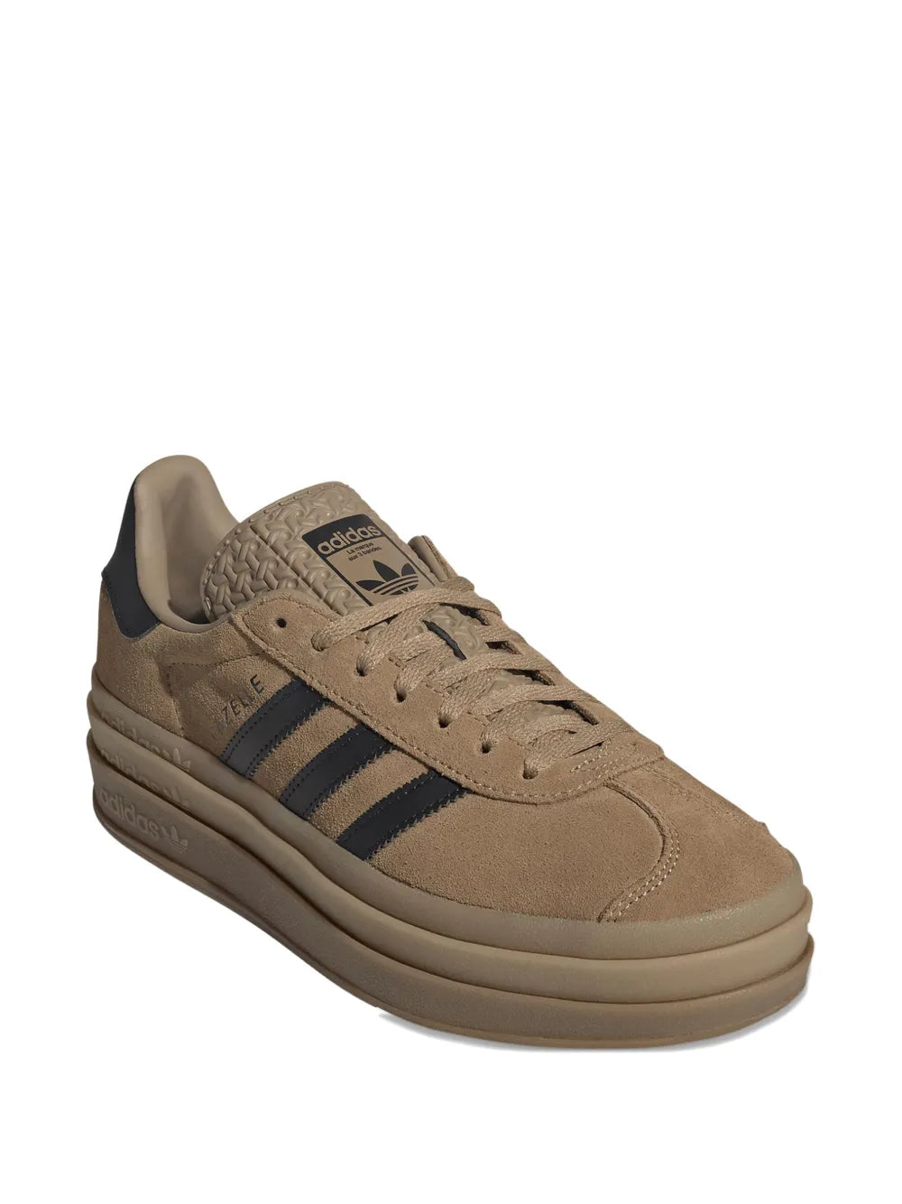 adidas Gazelle Bold Platform — Brown — Size US M 3.5 - US W 5 — Side View