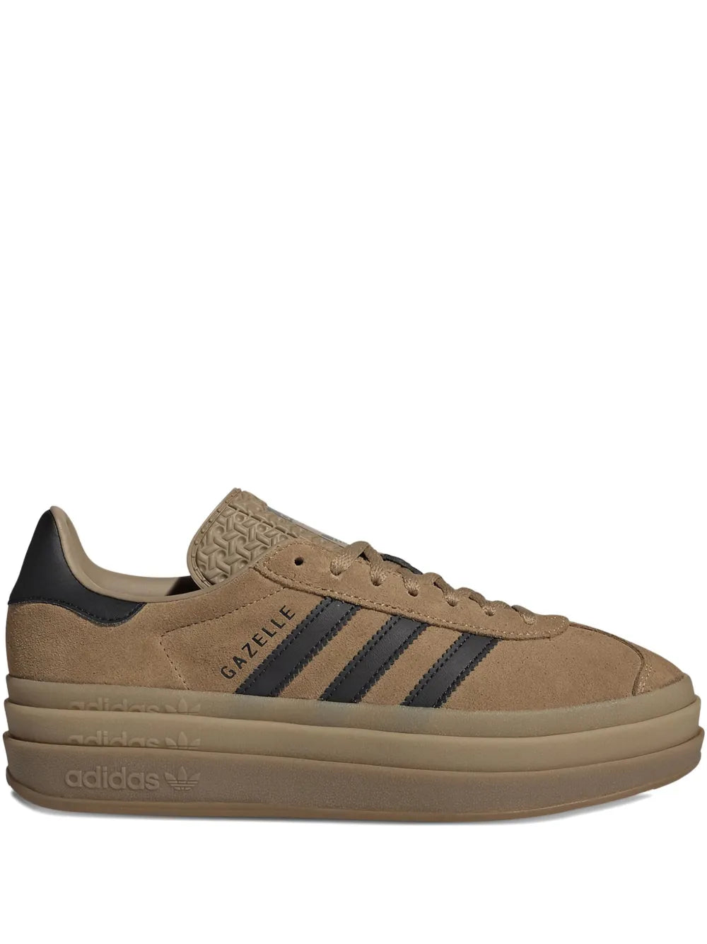 adidas Gazelle Bold Platform — Brown — Size US M 3.5 - US W 5 — Front View
