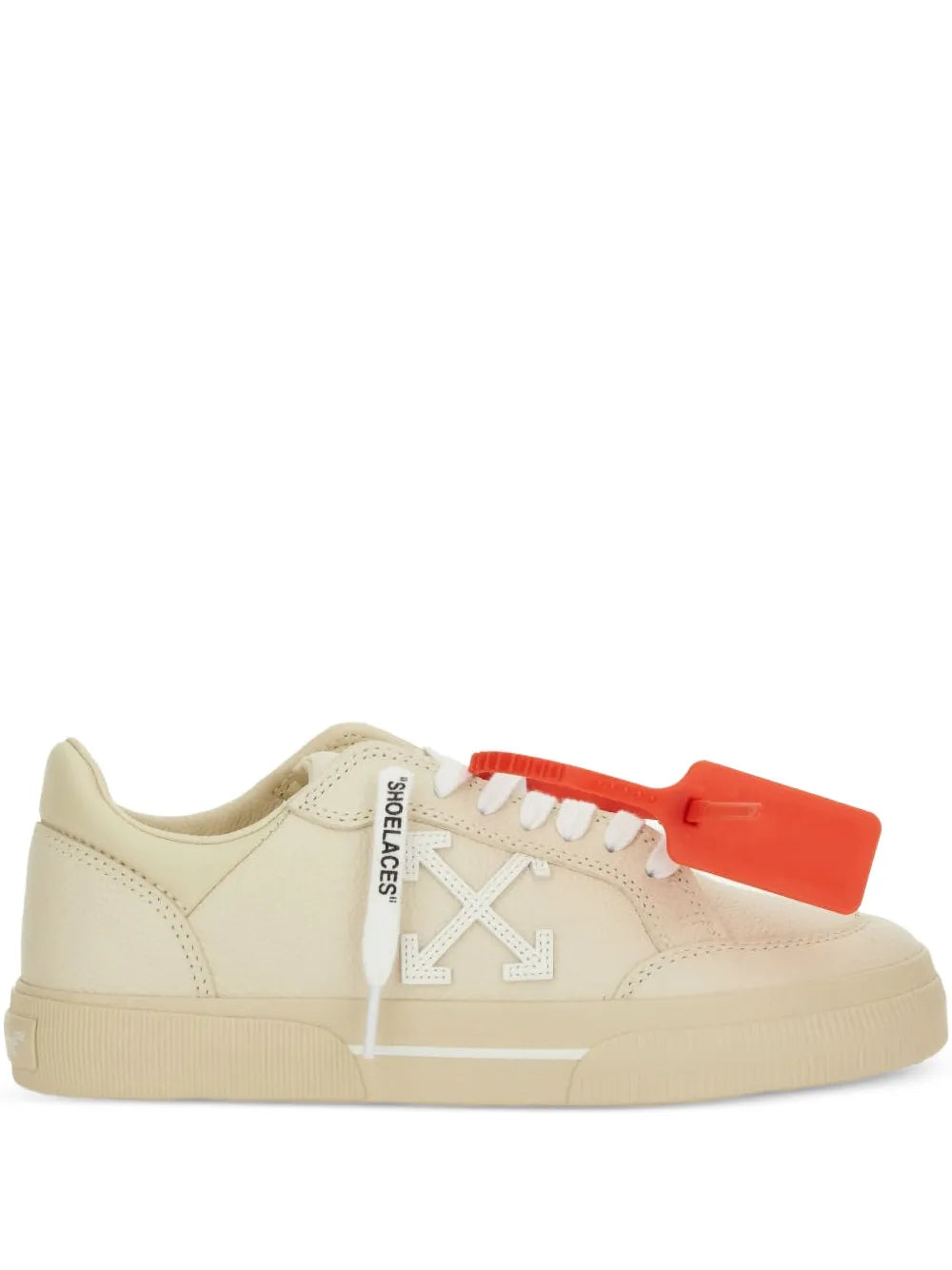 Off-White Arrows Leather — Beige — Size US M 3.5 - US W 5 — Front View