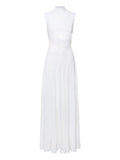 Alaia Panelled Dress — White — Size XS — Front View