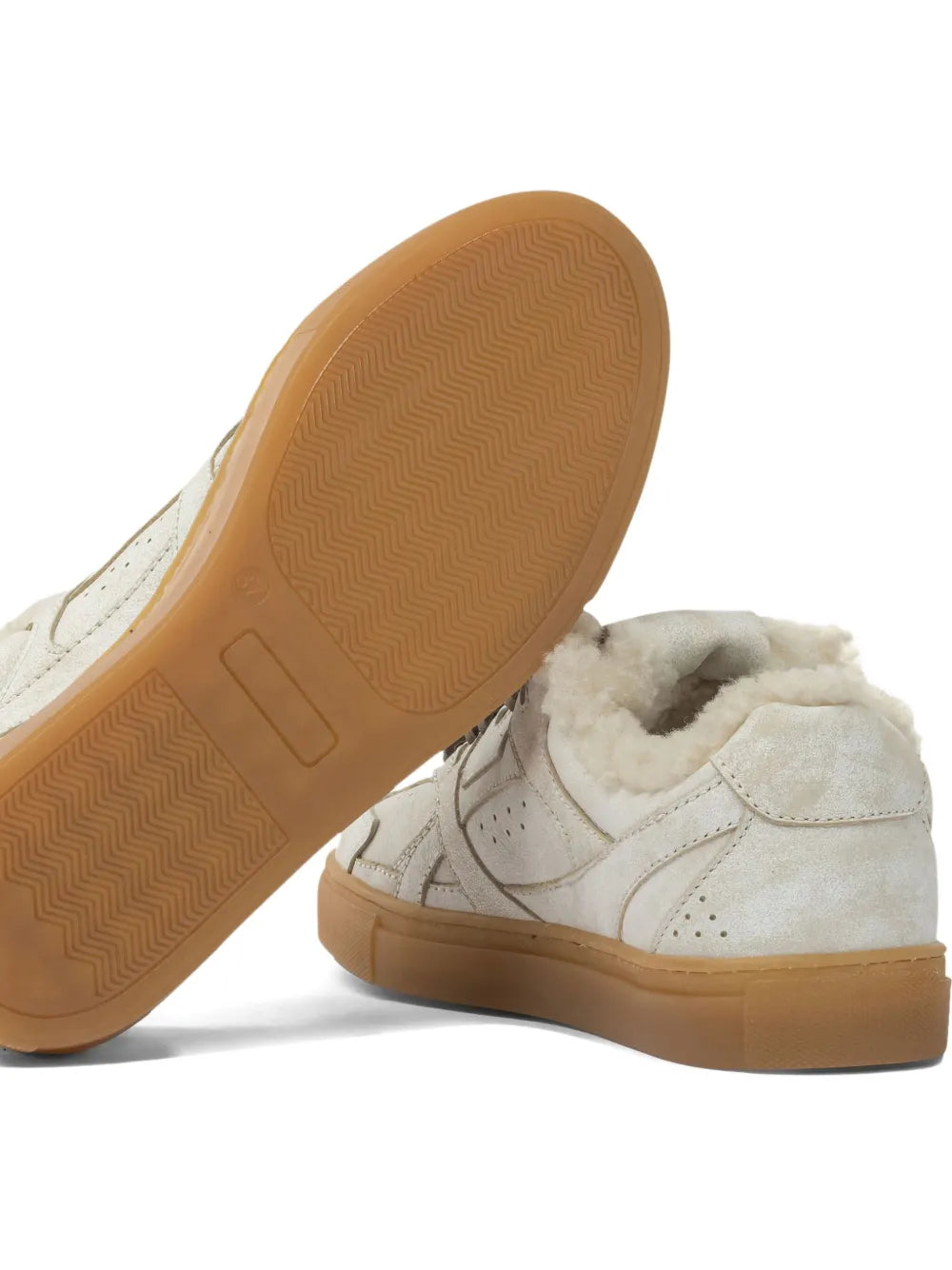 Copenhagen Cph63 Fur-Trim Leather — Cream — Size US M 3.5 - US W 5 — Back View