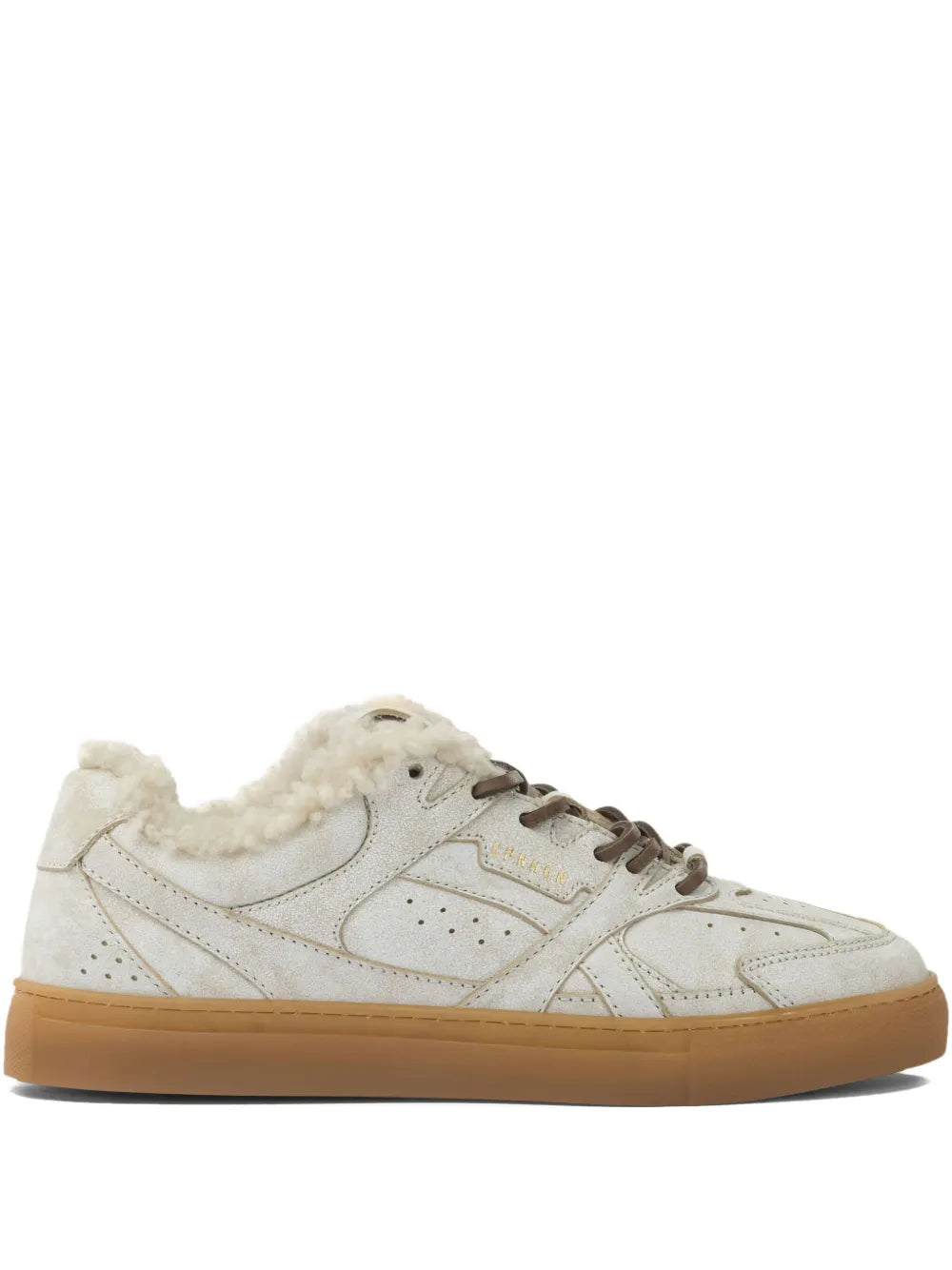 Copenhagen Cph63 Fur-Trim Leather — Cream — Size US M 3.5 - US W 5 — Front View