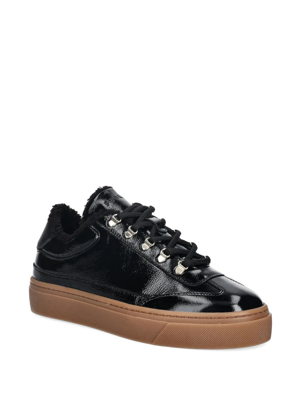 Furla Lace-Up Platform — Black — Size US M 3.5 - US W 5 — Side View