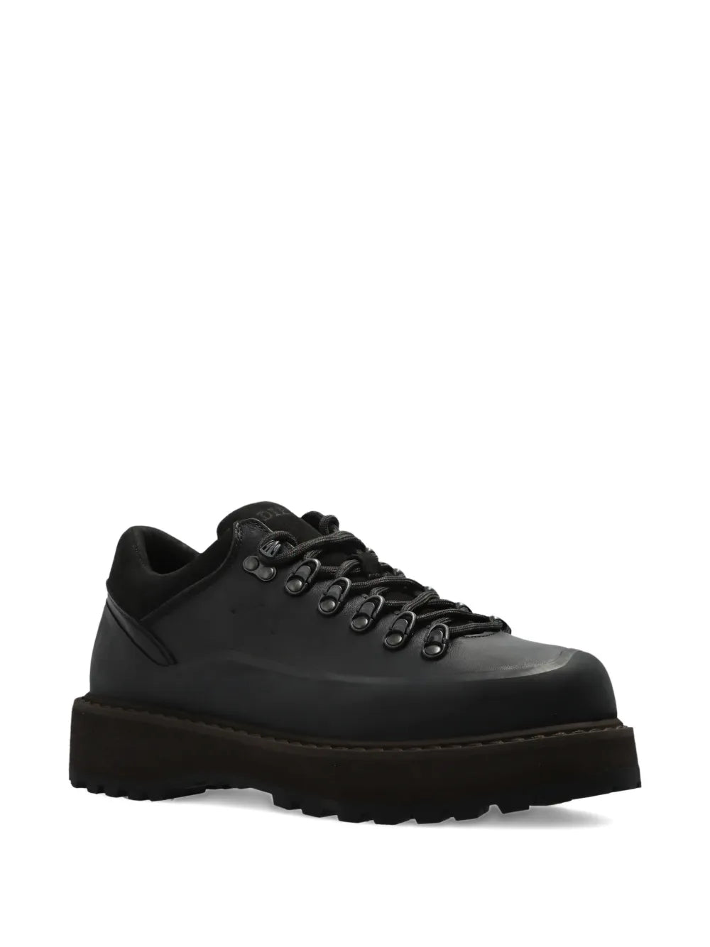 Diemme Cornaro Lace-Up Platform Hiking — Black — Size US M 3.5 - US W 5 — Side View