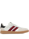 Bally Retro Crest Striped Leather — White — Size US M 3.5 - US W 5 — Front View