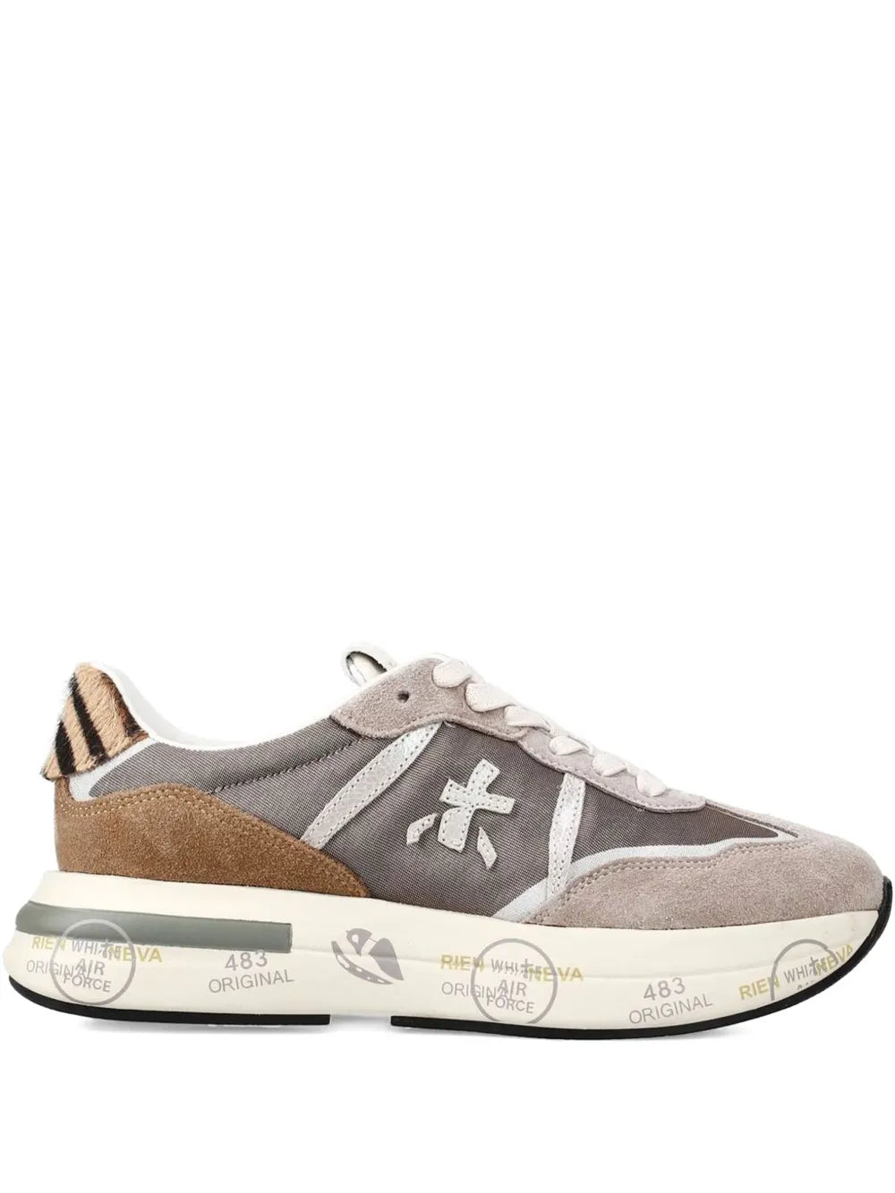 Premiata Cassie Lace-Up — Beige — Size US M 3.5 - US W 5 — Front View