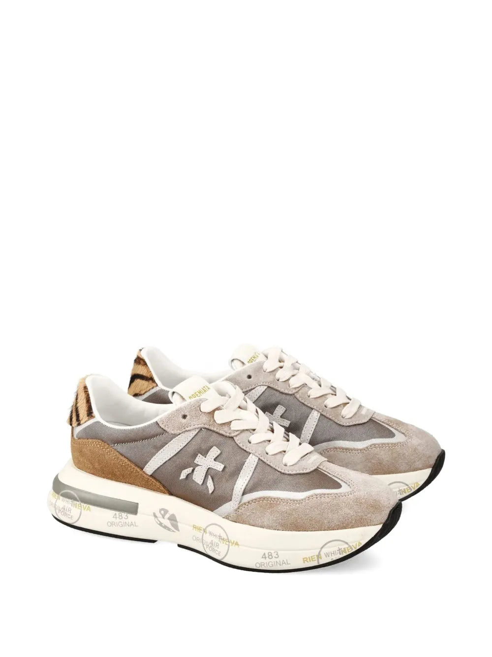 Premiata Cassie Lace-Up — Beige — Size US M 3.5 - US W 5 — Side View