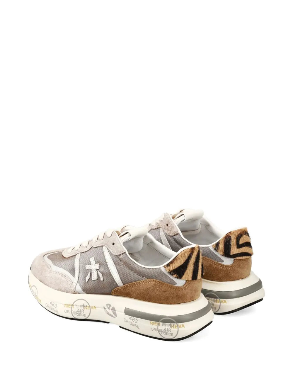 Premiata Cassie Lace-Up — Beige — Size US M 3.5 - US W 5 — Back View