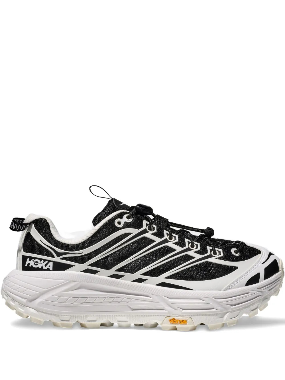 HOKA Mafate Three2 — Black — Size US M 3.5 - US W 5 — Front View