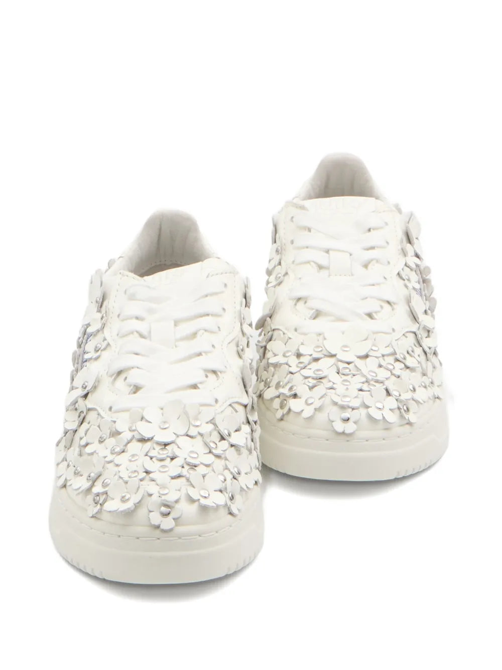 Autry Medalist Floral-Embellished — White — Size US M 3.5 - US W 5 — Detail View