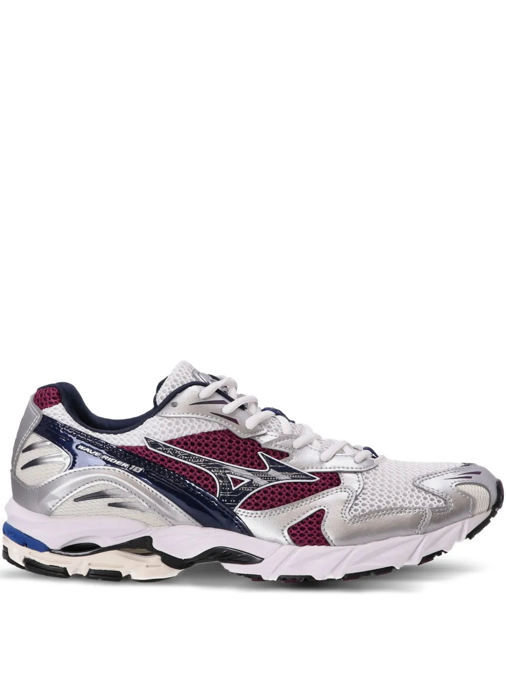 Mizuno Wave Rider 10 Panelled — Grey — Size US M 3.5 - US W 5 — Front View