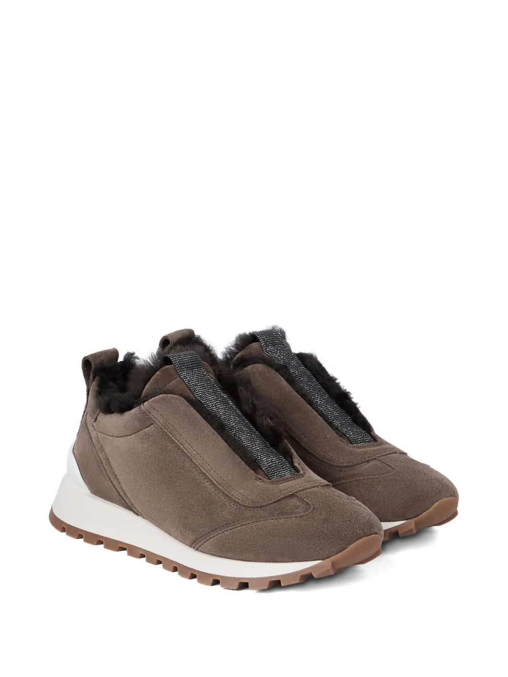 Brunello Cucinelli Monili-Detail — Brown — Size US M 3.5 - US W 5 — Side View