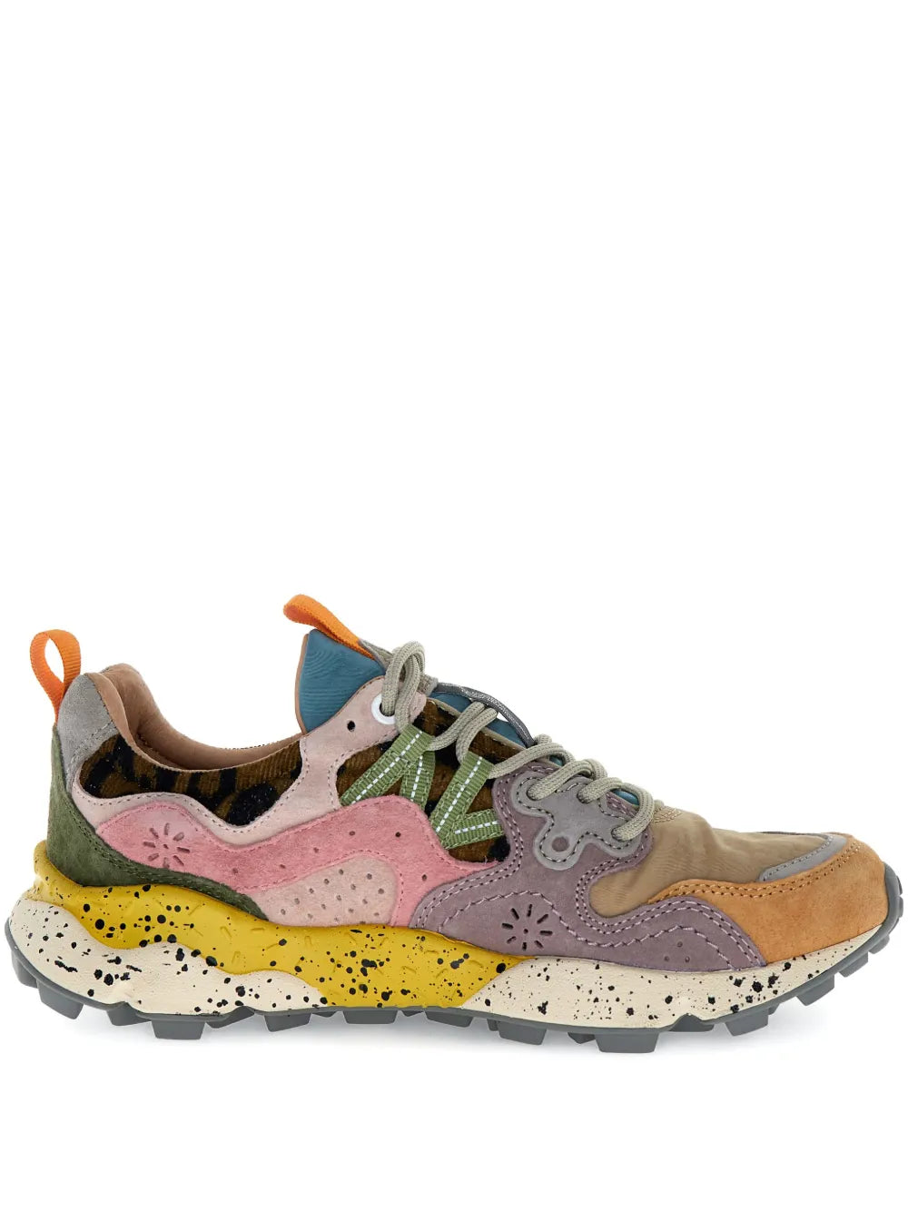 FLOWER MOUNTAIN Yamano 3 Floral — Beige — Size US M 3.5 - US W 5 — Front View
