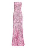 Jenny Packham Sequin Embellished Strapless Euphoria Dress — Same as shown — Size XS — Front View