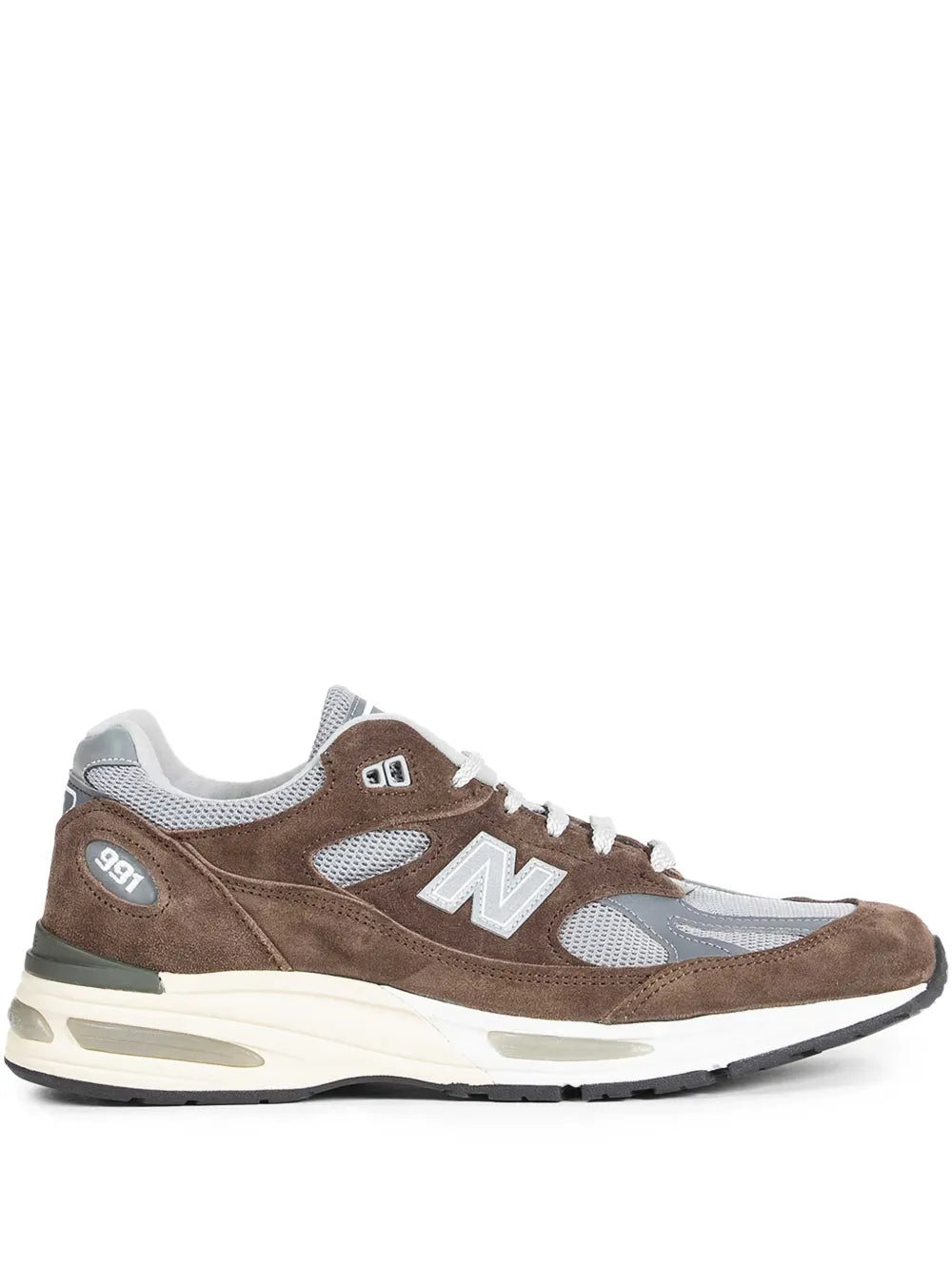 New Balance Made In Uk 991V2 — Brown — Size US M 3.5 - US W 5 — Front View