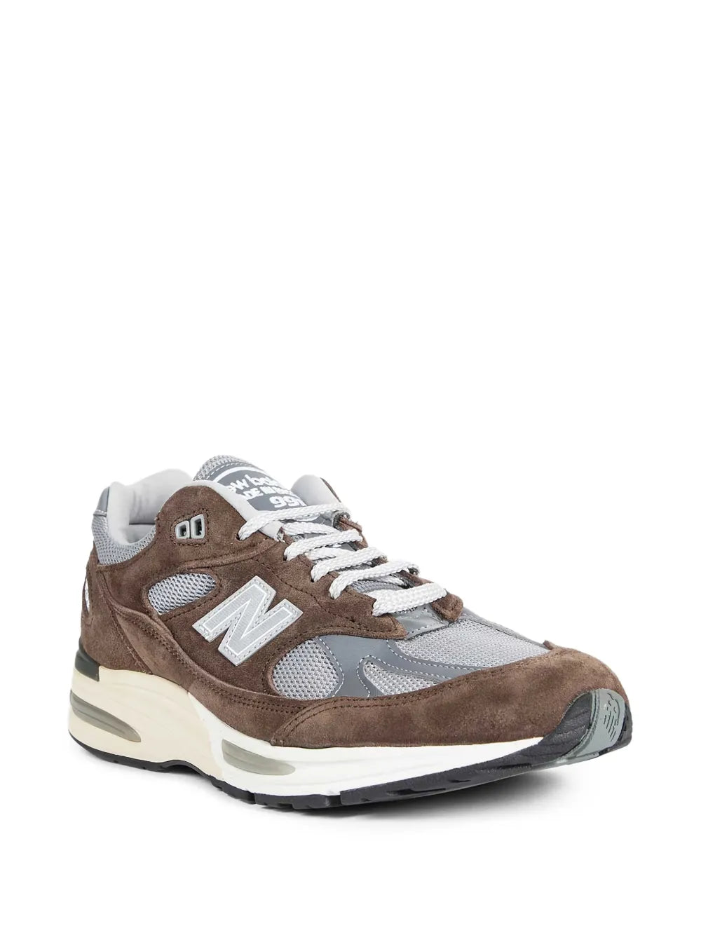 New Balance Made In Uk 991V2 — Brown — Size US M 3.5 - US W 5 — Side View