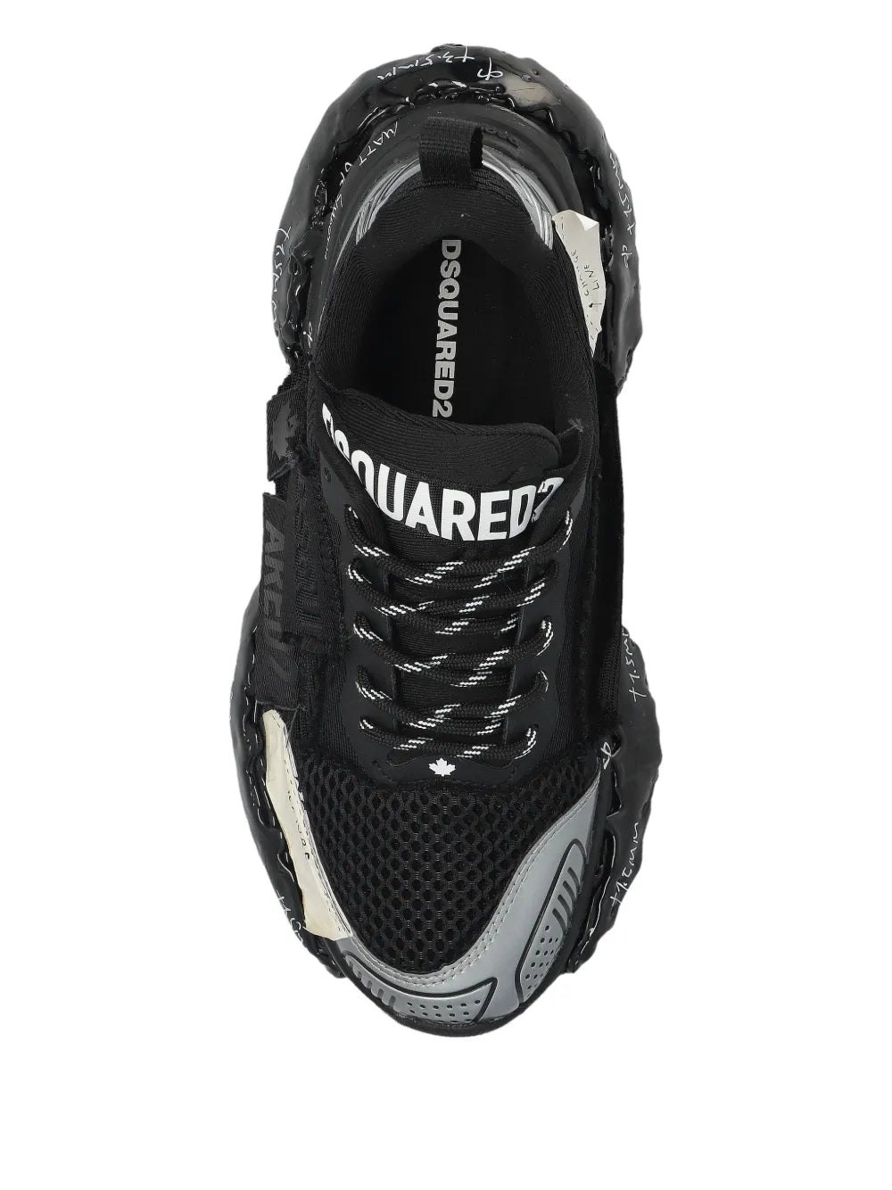 DSQUARED2 Logo Lettering — Black — Size US M 3.5 - US W 5 — Back View