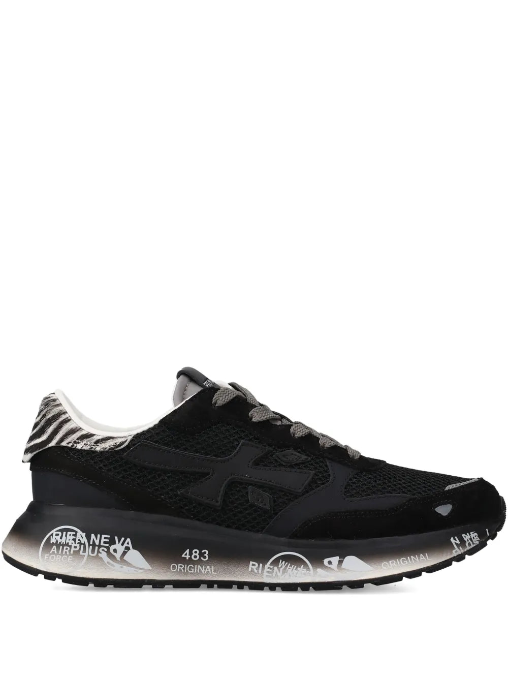 Premiata Lauryn — Black — Size US M 3.5 - US W 5 — Front View