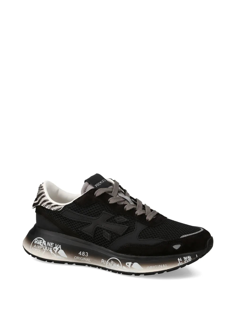 Premiata Lauryn — Black — Size US M 3.5 - US W 5 — Side View
