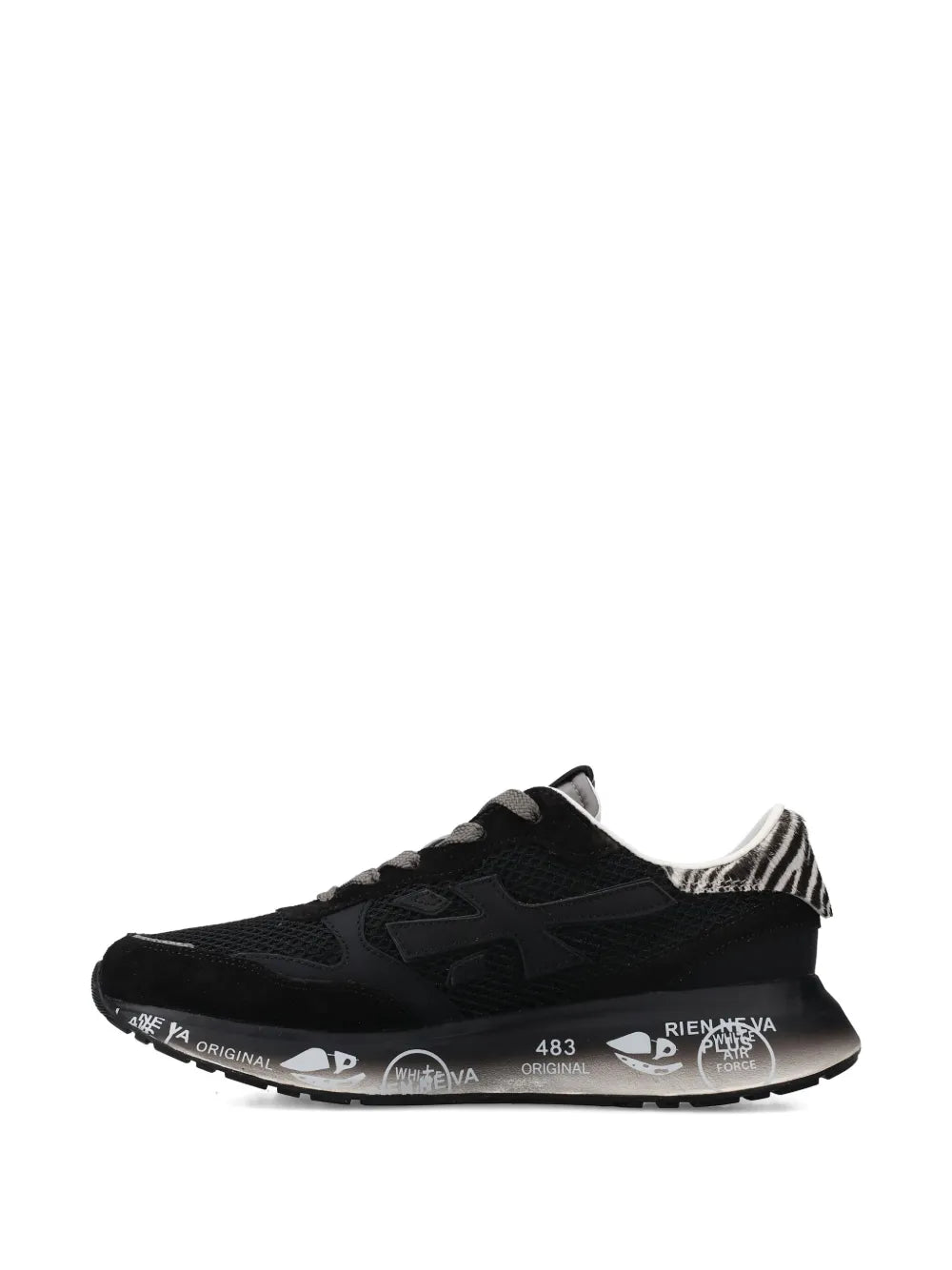 Premiata Lauryn — Black — Size US M 3.5 - US W 5 — Detail View