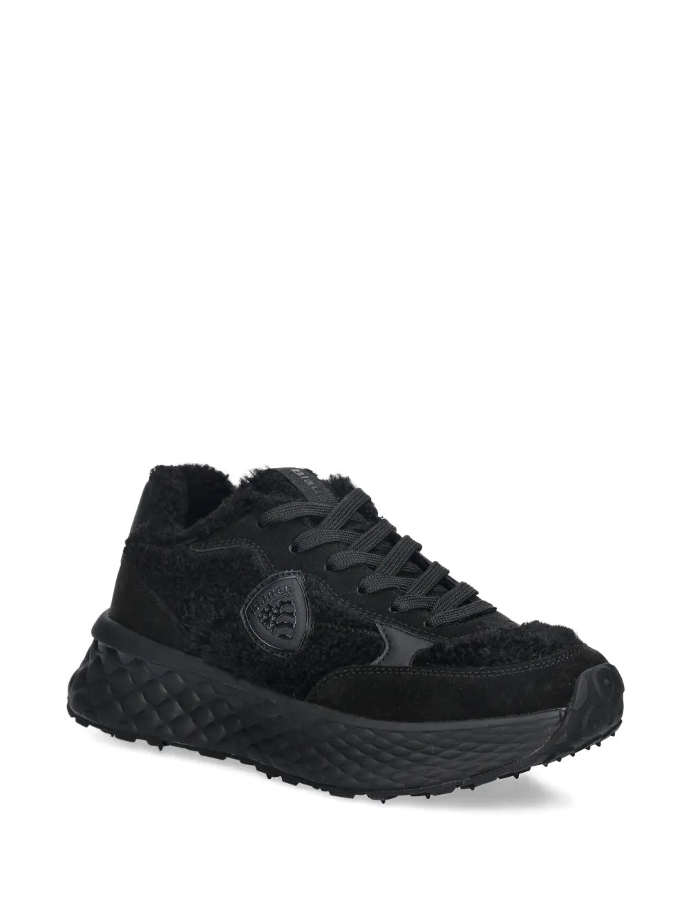 Blauer Lynn Textured Panelled — Black — Size US M 3.5 - US W 5 — Side View